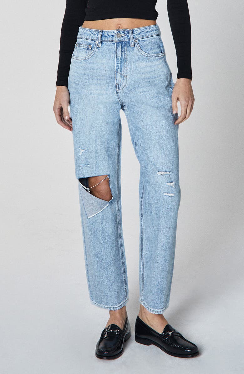 Unpublished Paloma High Waist Straight Leg Jeans, Main, color, 