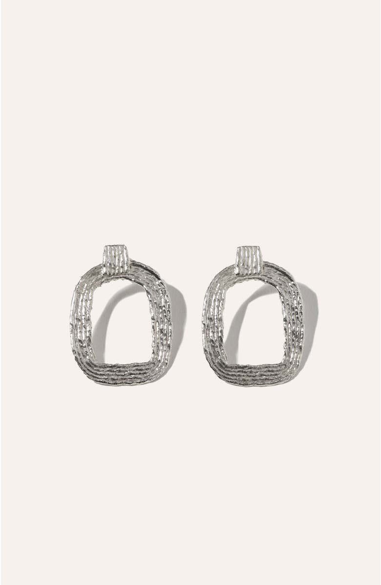 COG Eva Hoop Earrings - Sterling Silver, Main, color, 