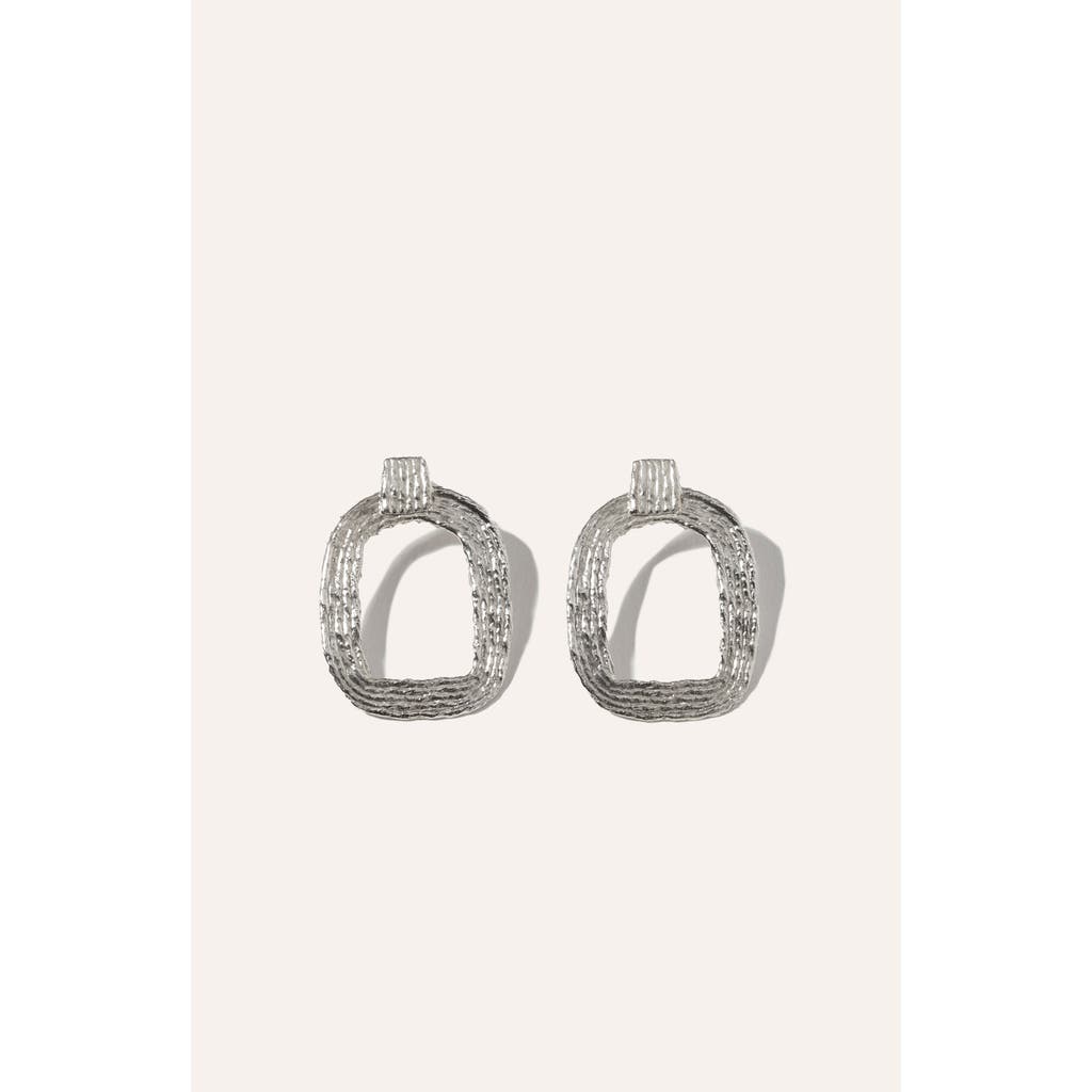 Cog Eva Hoop Earrings In Silver