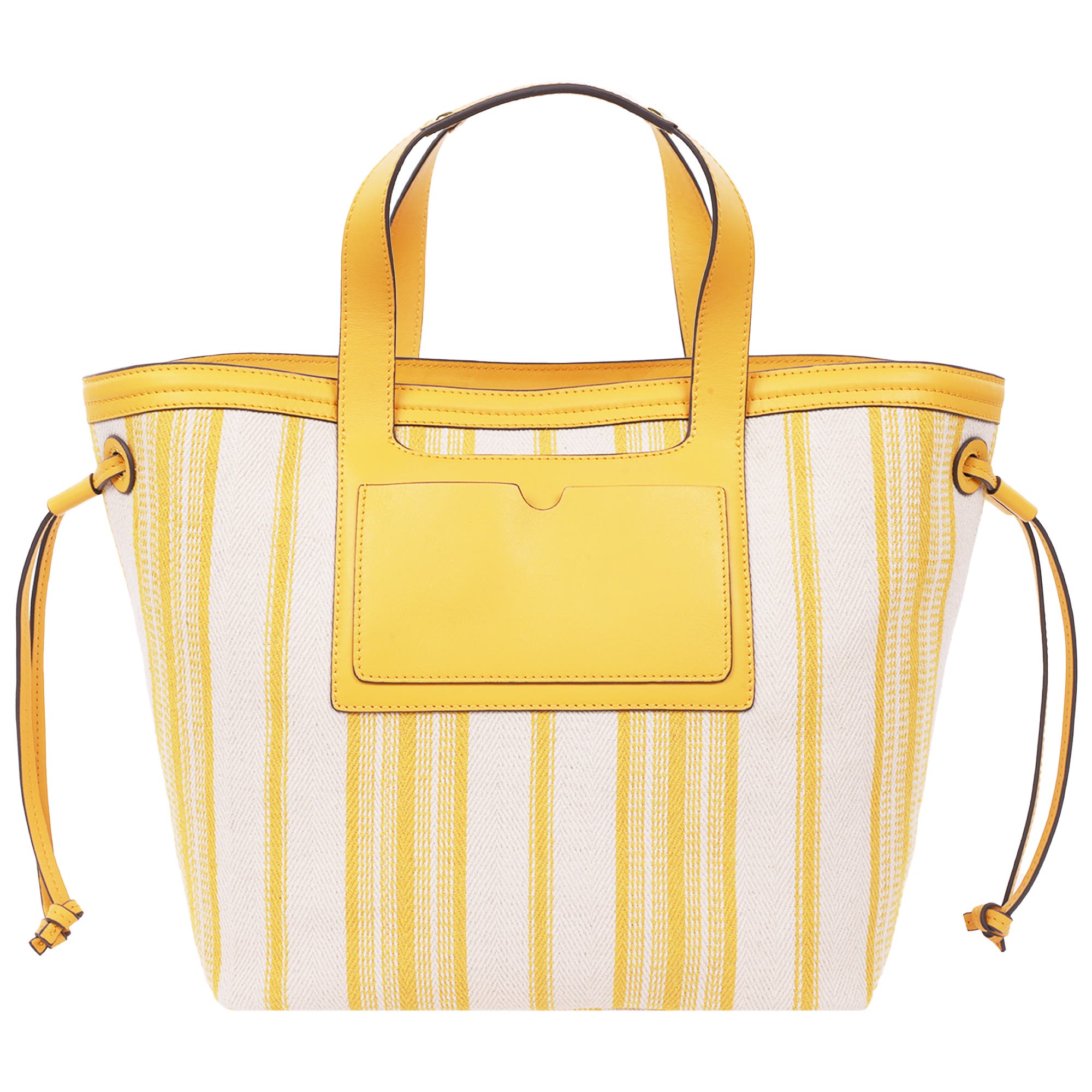 Tommy Bahama Canvas Stripe Large Tote, Alternate, color, Yellow