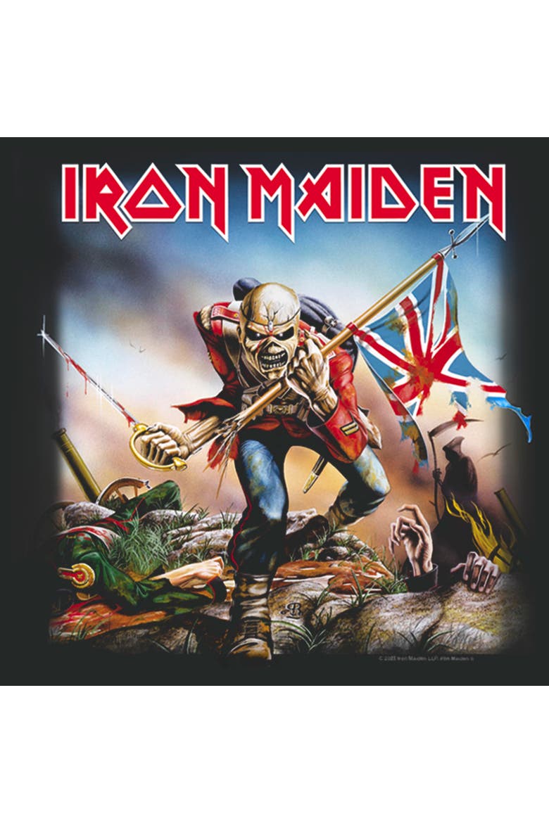 Men's Iron Maiden The Trooper  Graphic T-Shirt, Alternate, color, Charcoal