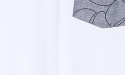 Original Penguin Palm Pocket Cotton Jersey T-shirt In Bright White