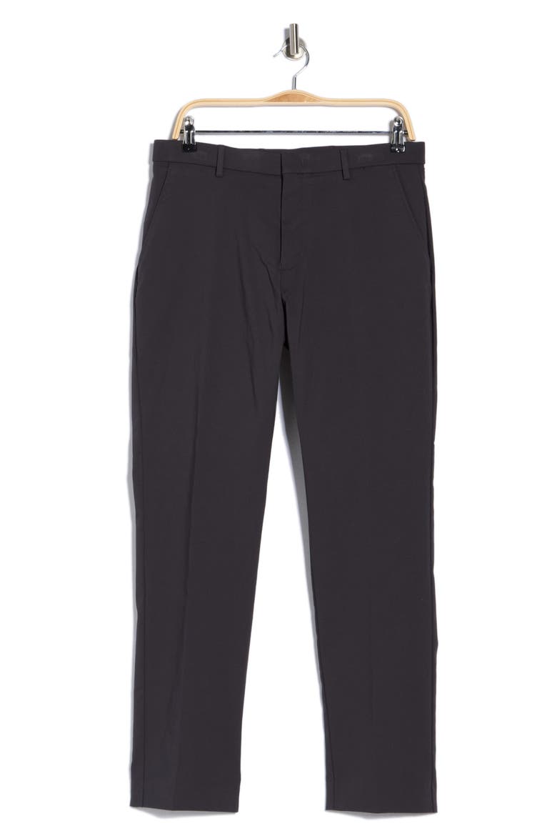 Flat Front Trousers, Alternate, color, CHARCOAL