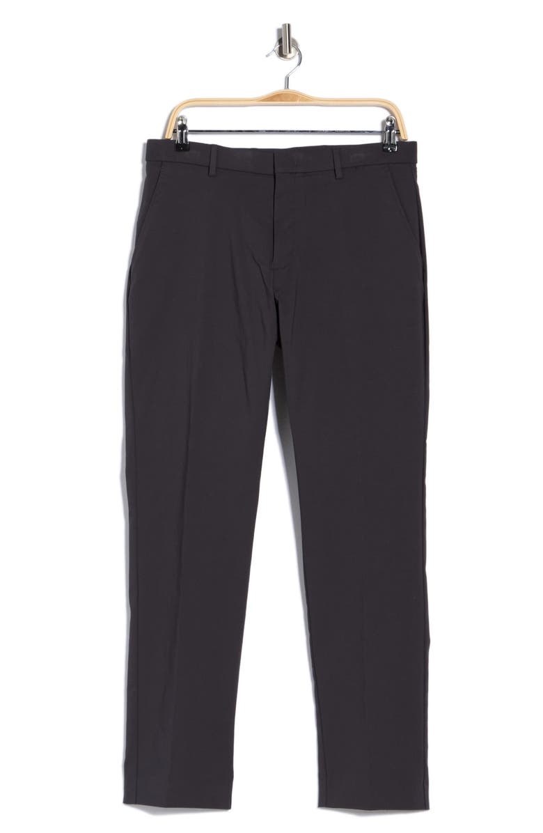 Tommy Hilfiger Flat Front Pants, Main, color, Charcoal