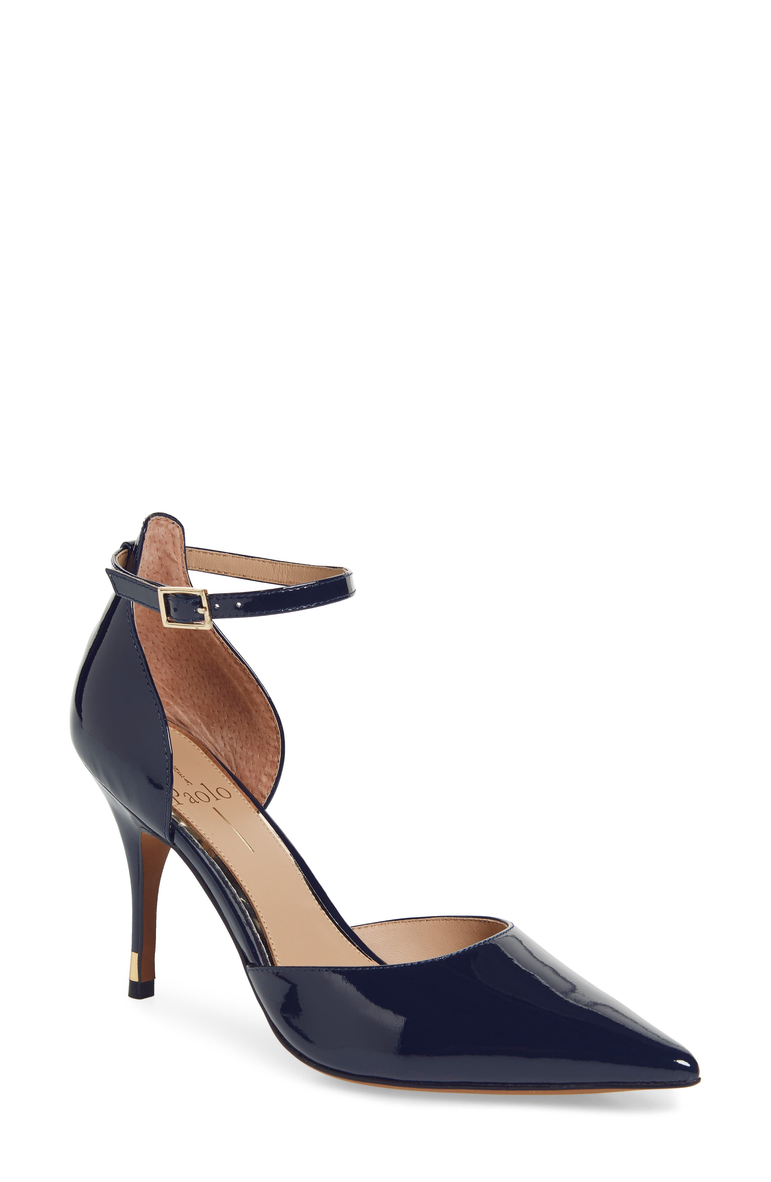 Page Pump, Main, color, MARINE BLUE PATENT LEATHER