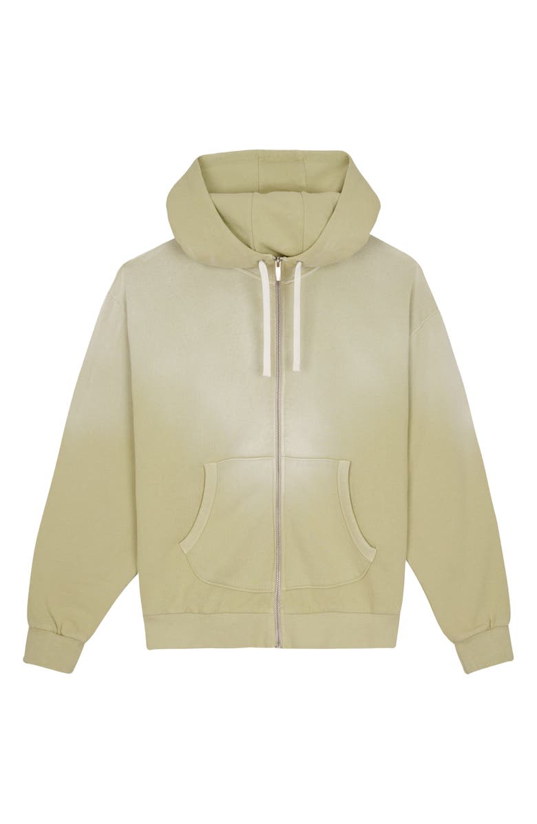 Brain Dead Padded Elbow Zip-Up Hoodie, Main, color, Sand