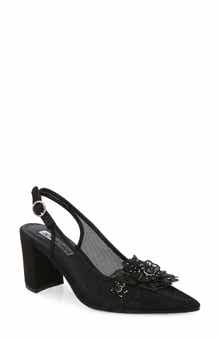 LADY COUTURE Ballroom Pointed Toe Slingback Pump