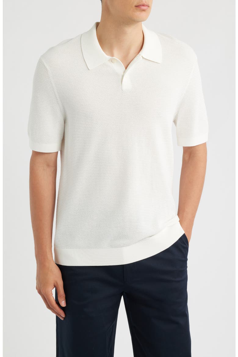 Soris Knit Polo, Main, color, IVORY