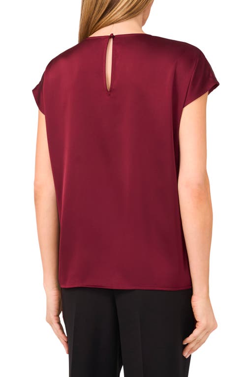 Halogenr Halogen(r) Sequin Cap Sleeve Top In Burgundy