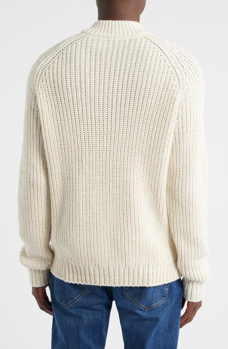 Rails Stratton Quarter Zip Sweater, Alternate, color, Snowdrift Marled