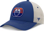 FANATICS Men's Fanatics Royal/Gray Edmonton Oilers 2025 Stanley Cup Playoffs Locker Room Trucker Adjustable Hat