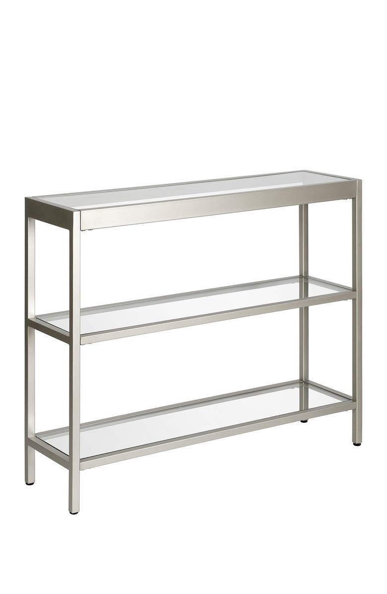 ADDISON AND LANE Alexis 36" Satin Nickel Console Table, Main, color, 