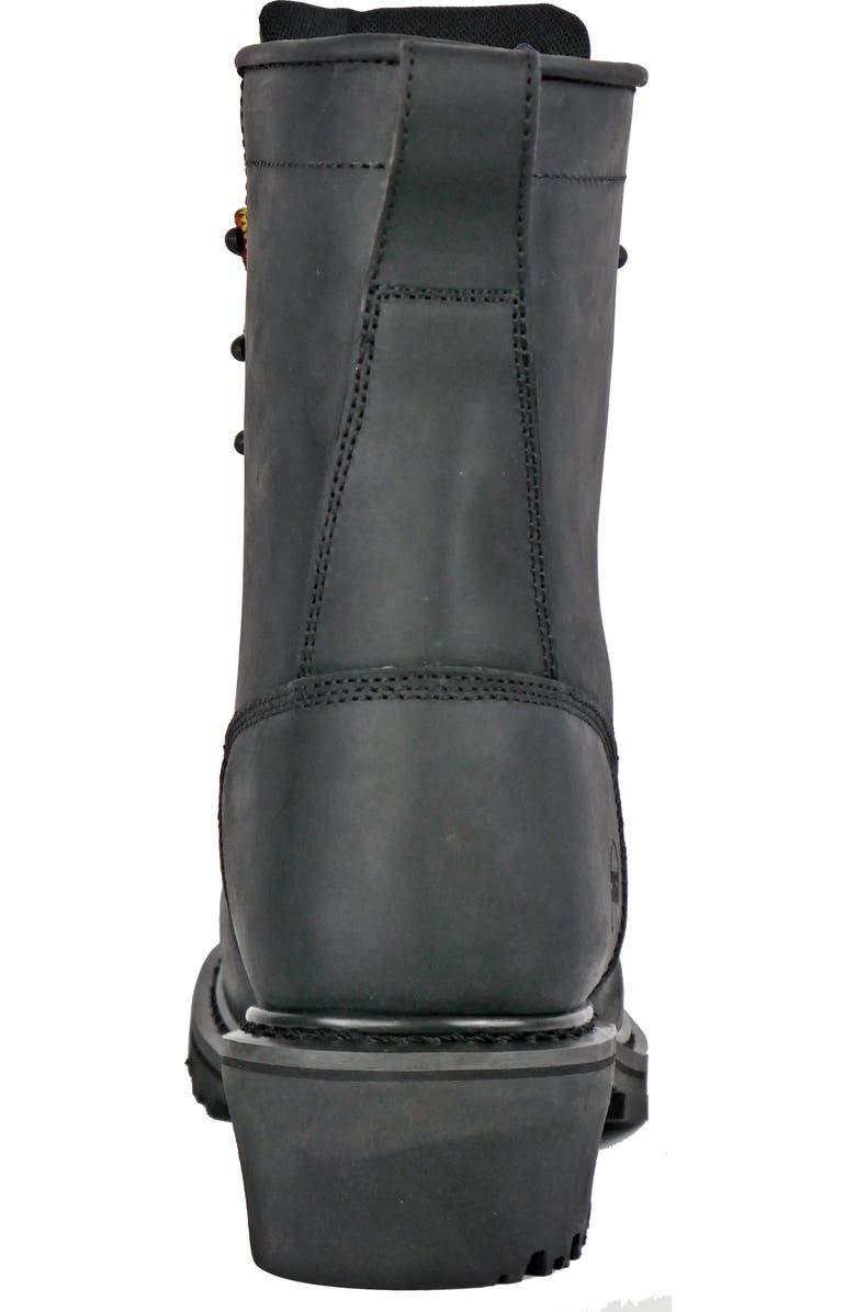 Hoss Boot Company HOSS Cross Cut Logger Composite Toe Work Boot, Alternate, color, Black