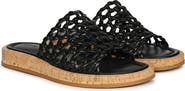 Jelavu Cloud Woven Leather Cork Slide Sandal