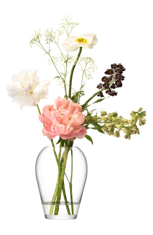 Lsa Flower Garden Bouquet Glass Vase In Transparent