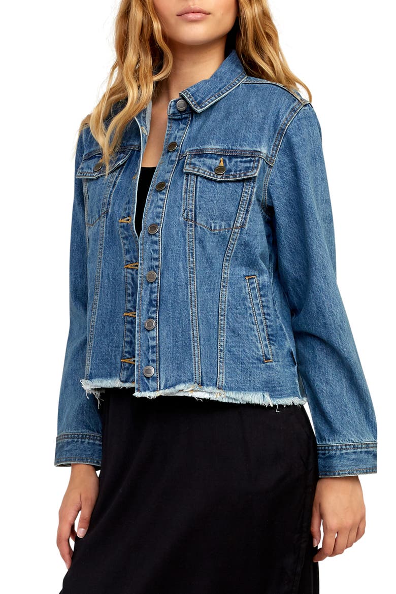 Pause It Denim Jacket, Alternate, color, MEDIUM BLUE