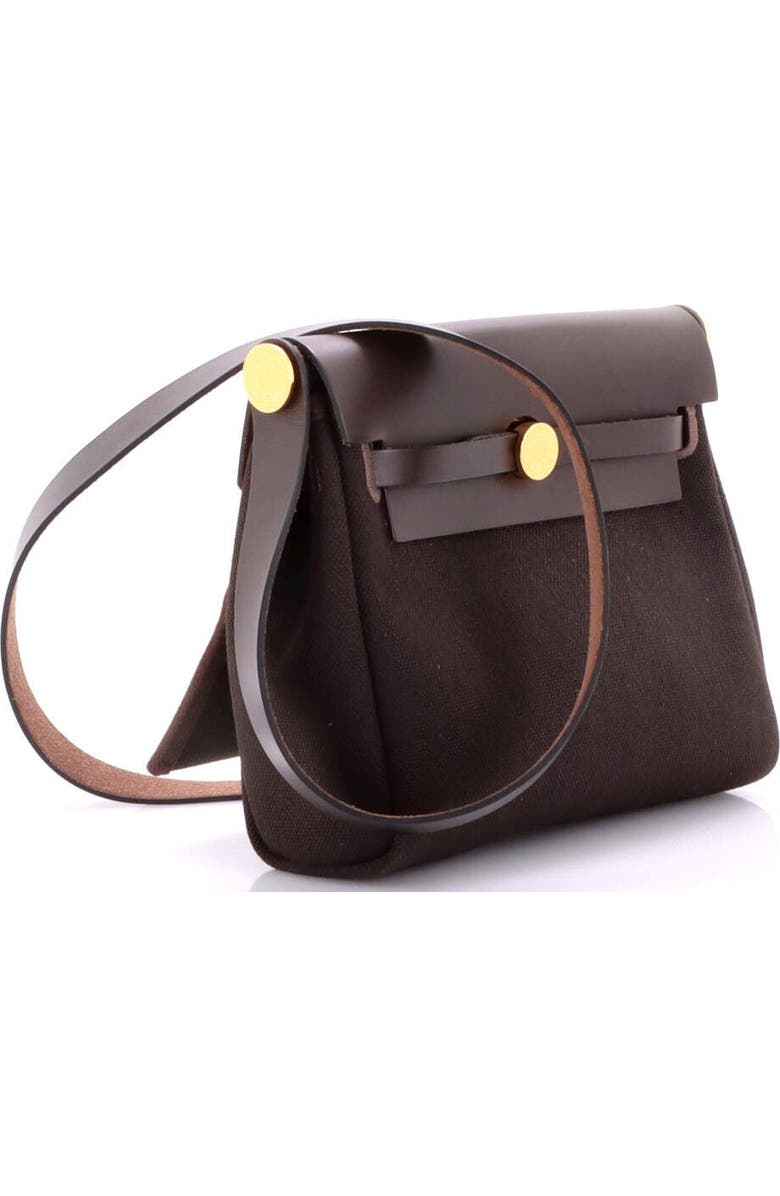 Pre-Owned Hermes Herbag Zip Toile and Leather 20, Alternate, color, Ebene