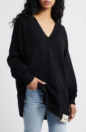 Free People Chelsea V-Neck Tunic Sweater