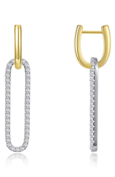 Paperclip Huggie Hoop Earrings