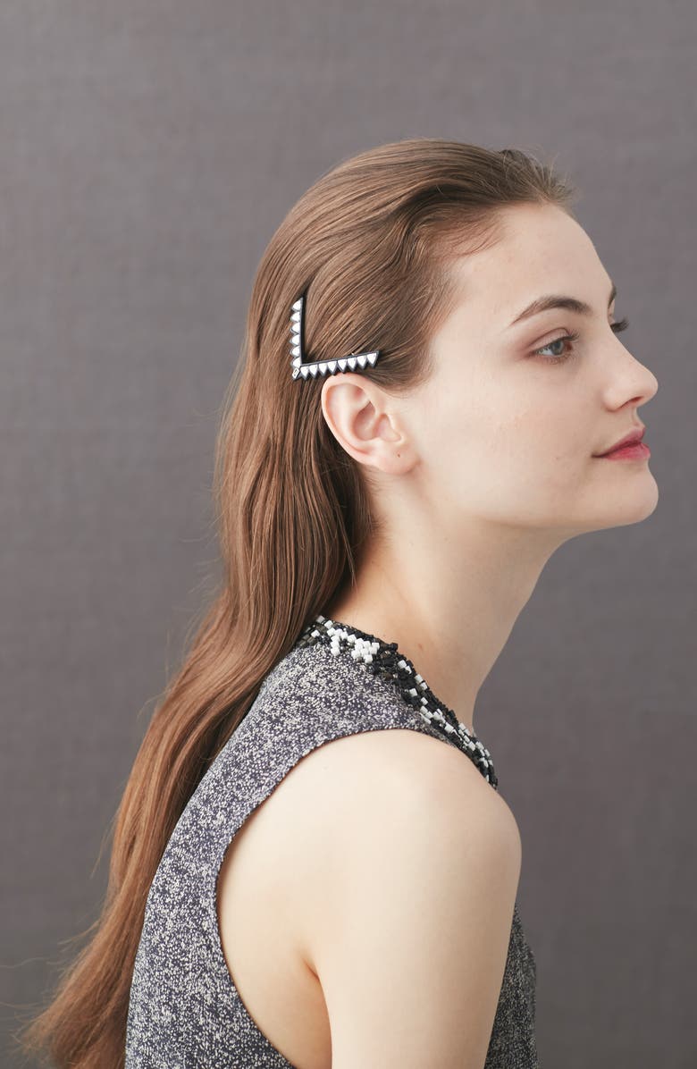 Alexandre de Paris Rocks Side Barrette, Alternate, color,