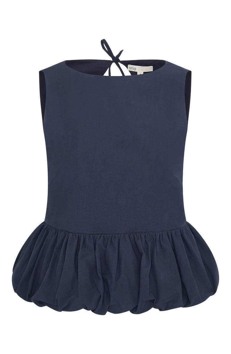 Onia Boatneck Bubble Top, Alternate, color, Noir Navy