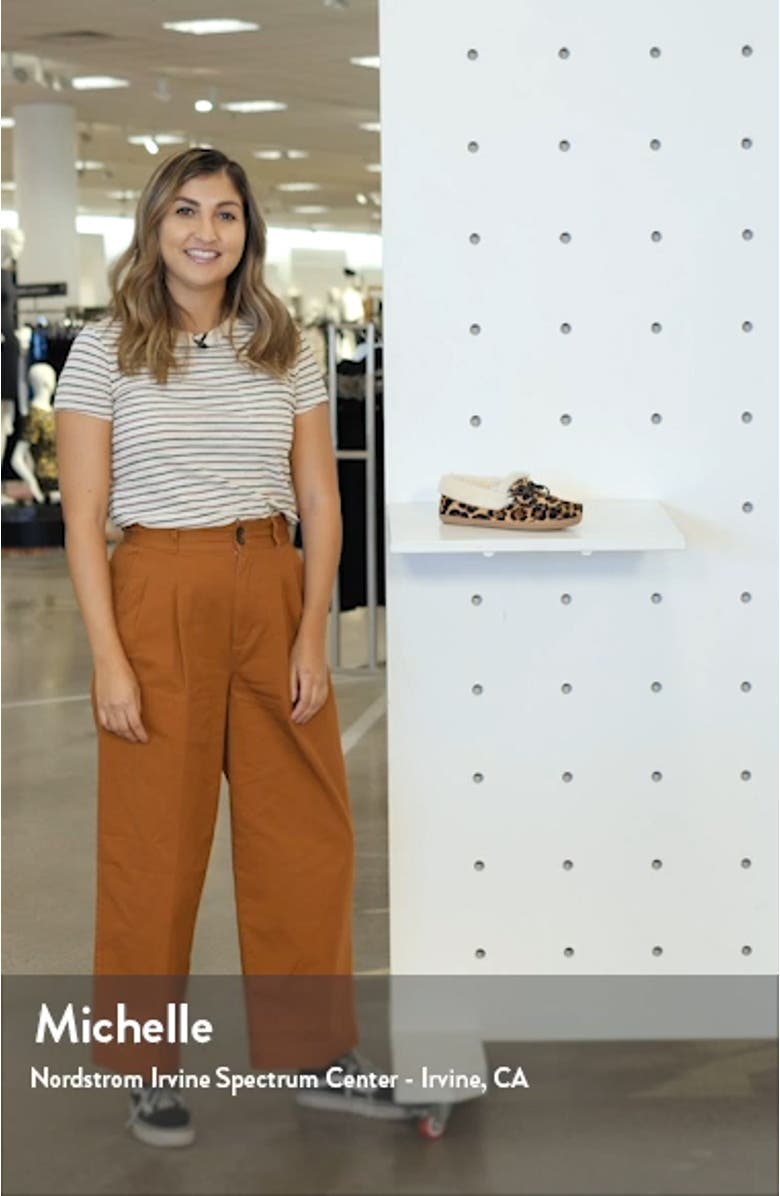 Lodge Faux Shearling Lined Moccasin, sales video thumbnail