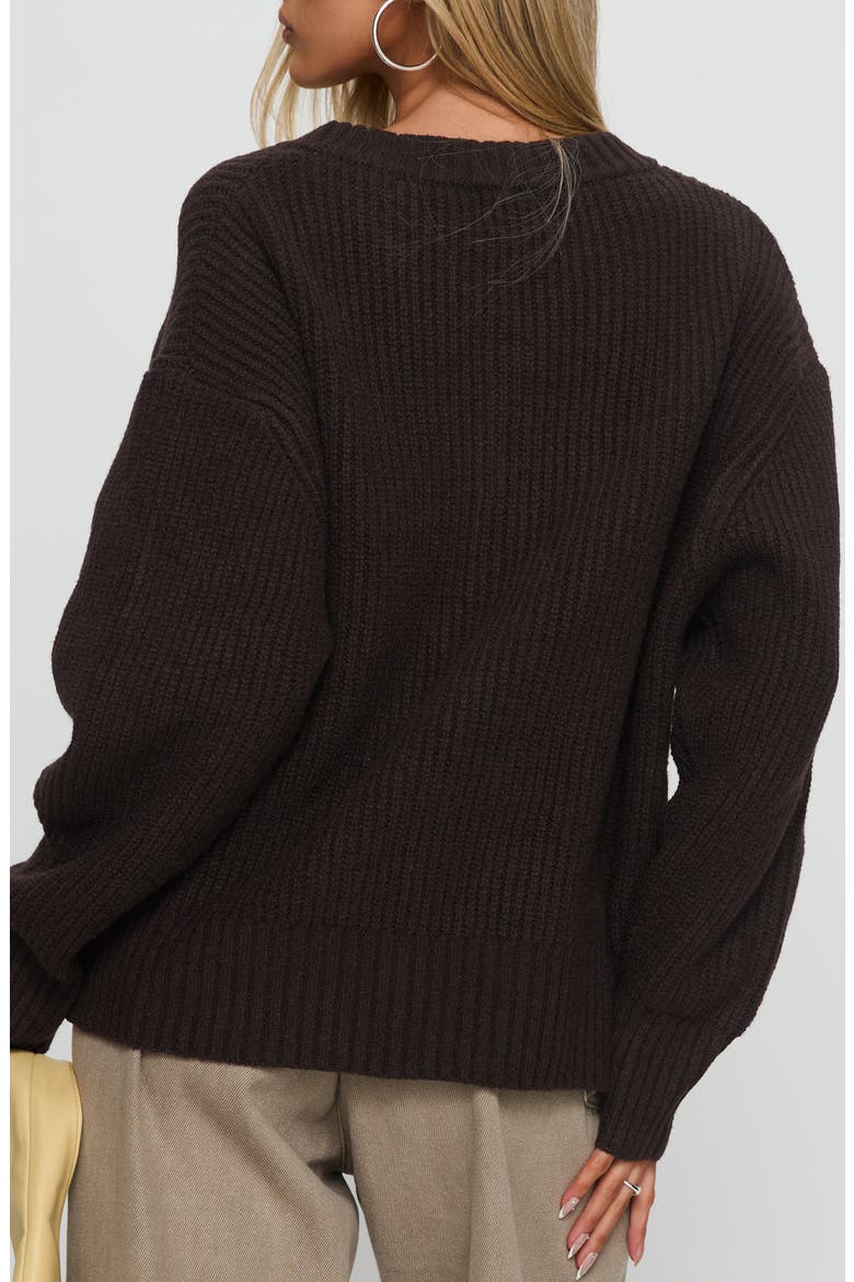 Lexene Zip Cardigan, Alternate, color, CHOCOLATE