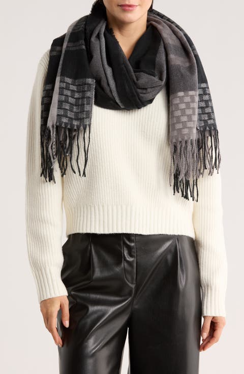 Textured Colorblock Scarf