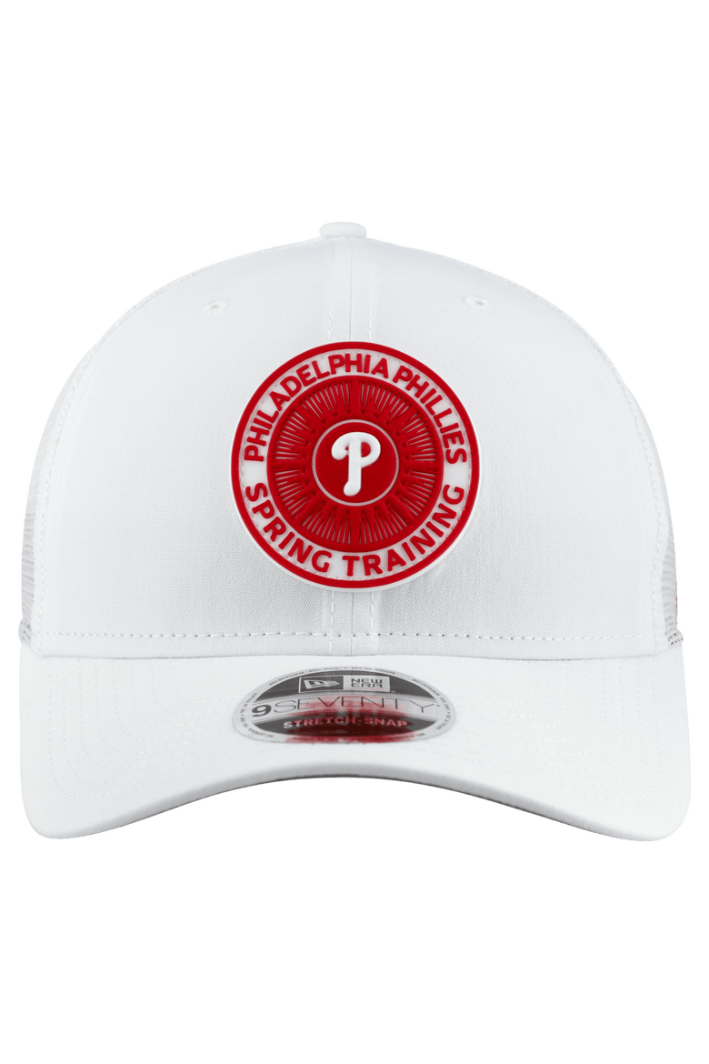 Men's New Era  White Philadelphia Phillies 2026 Spring Training Fan Pack 9SEVENTY Adjustable Trucker Hat, Alternate, color, White