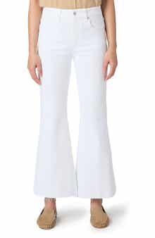 Marlow High Waist Raw Hem Ankle Skimmer Flare Jeans