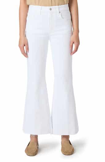 Marlow High Waist Raw Hem Ankle Skimmer Flare Jeans
