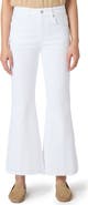 PAIGE Marlow High Waist Raw Hem Ankle Skimmer Flare Jeans