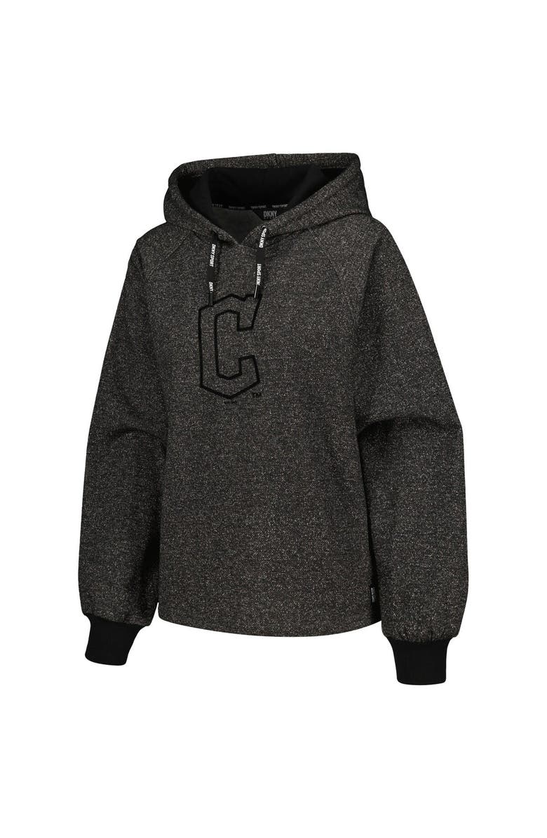DKNY SPORT Women's DKNY Sport Black Cleveland Guardians Debbie Dolman Raglan Pullover Hoodie, Alternate, color, Black