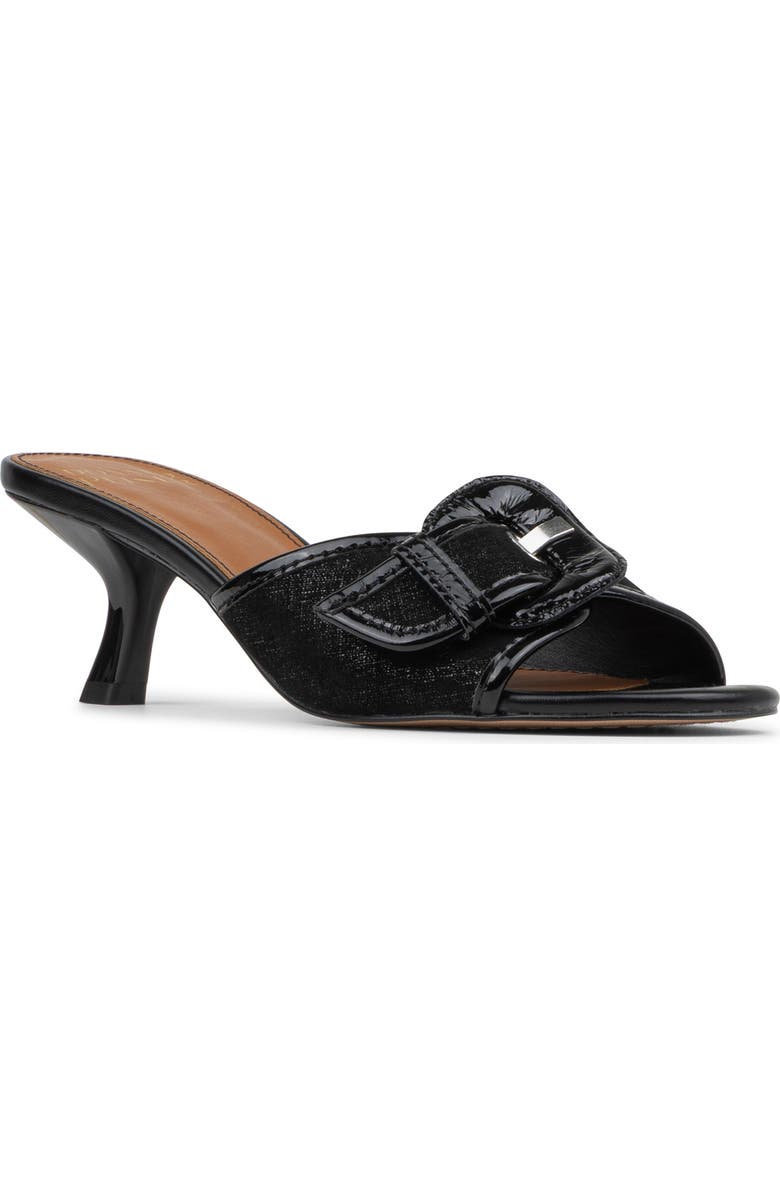 Donald Pliner Buckle Mule, Main, color, Black