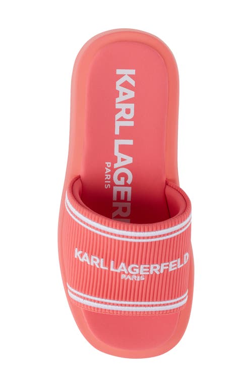 Karl Lagerfeld Ohare Platform Slide Sandal