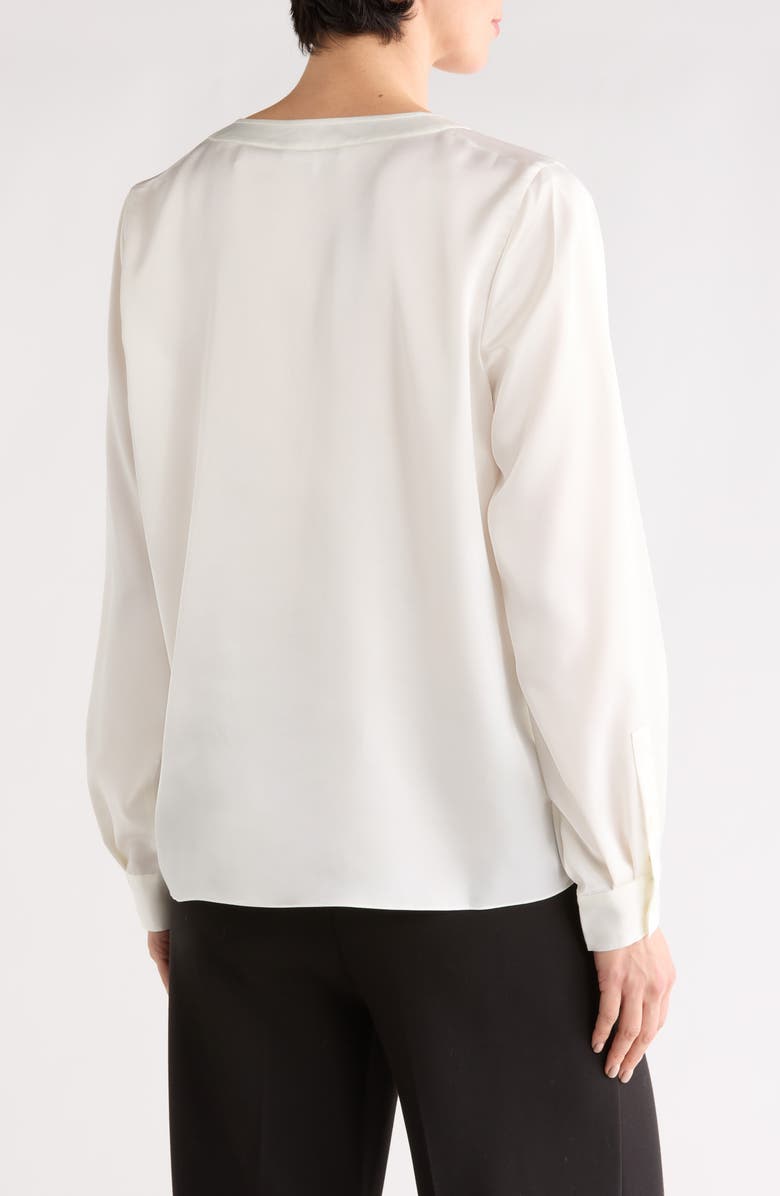 FRAME The Henley Crewneck Top, Alternate, color, Cream