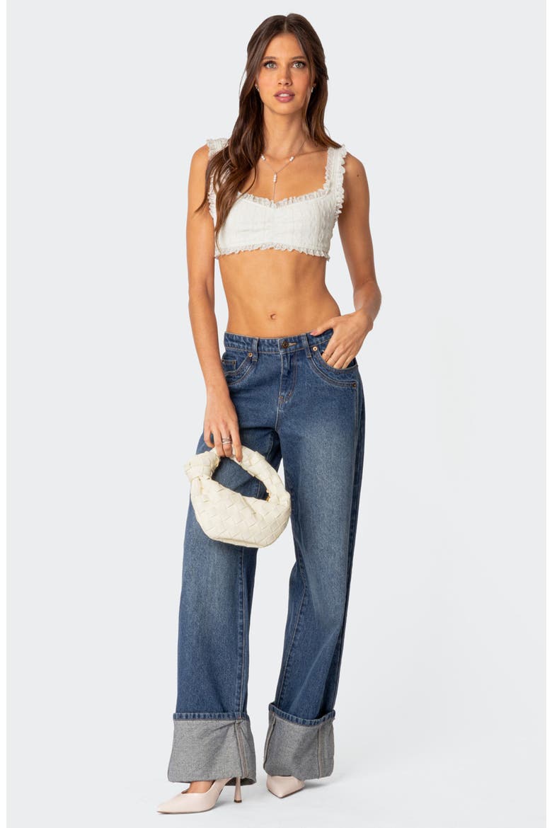 Fairytale Lace Crop Top, Alternate, color, WHITE