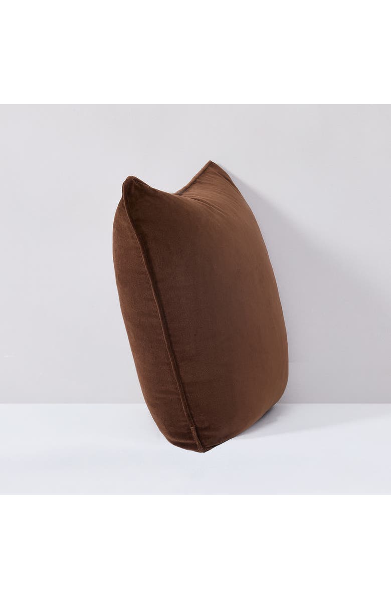 Chuks Collins x Lush Decor Terran Velvet Pillow Cover, Alternate, color, Brown