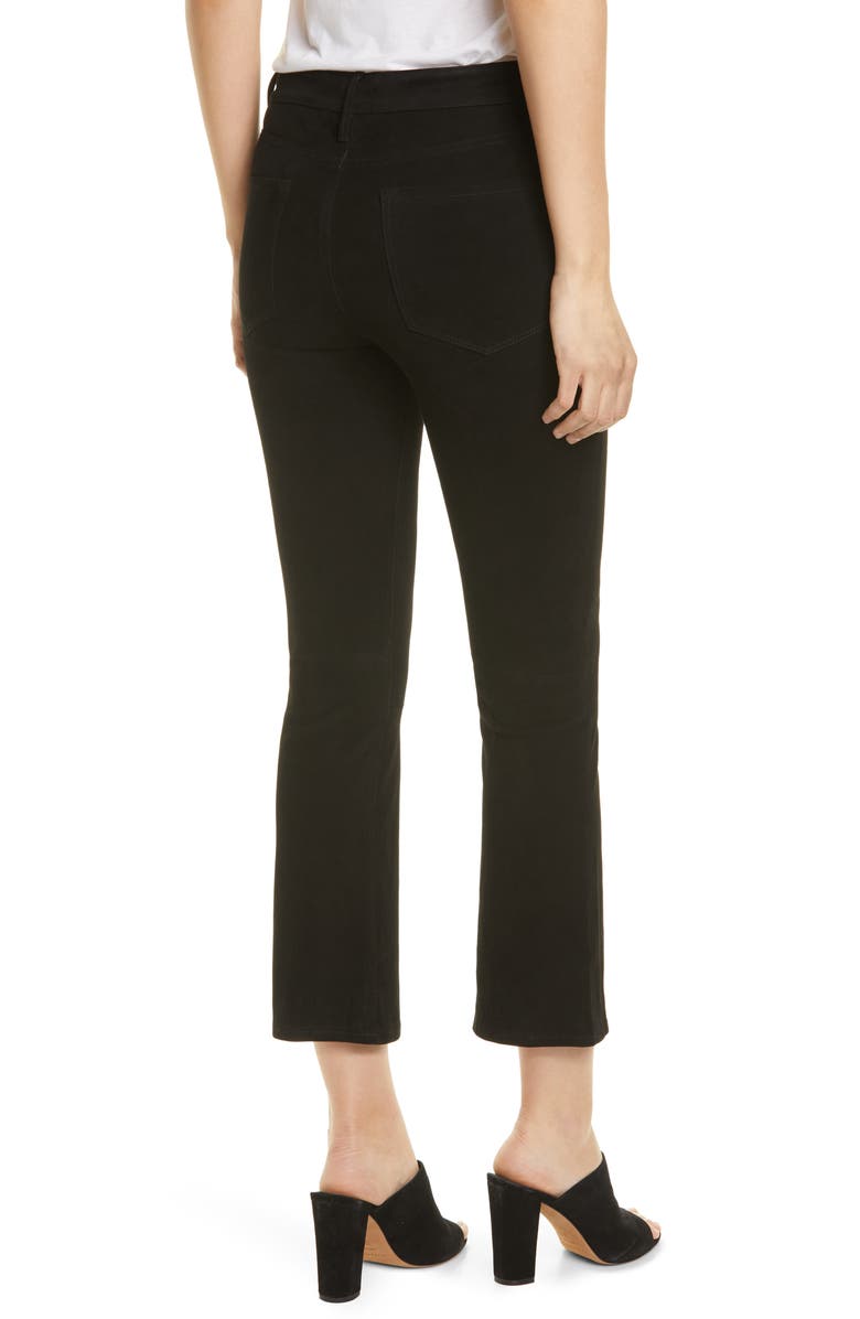 FRAME Le Crop Mini Boot Suede Pants, Alternate, color, 