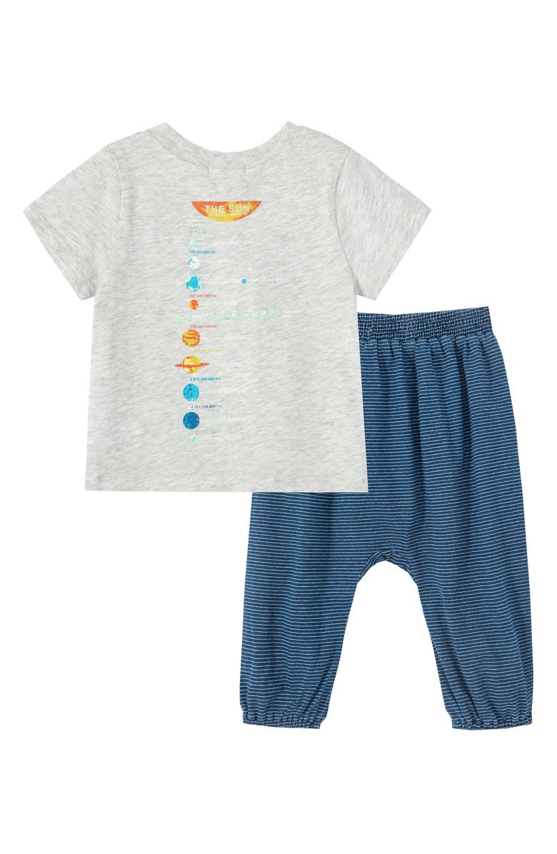 Peek Aren't You Curious Peek Essential Leon Around Me T-Shirt & Pants Set, Alternate, color, Grey Heather