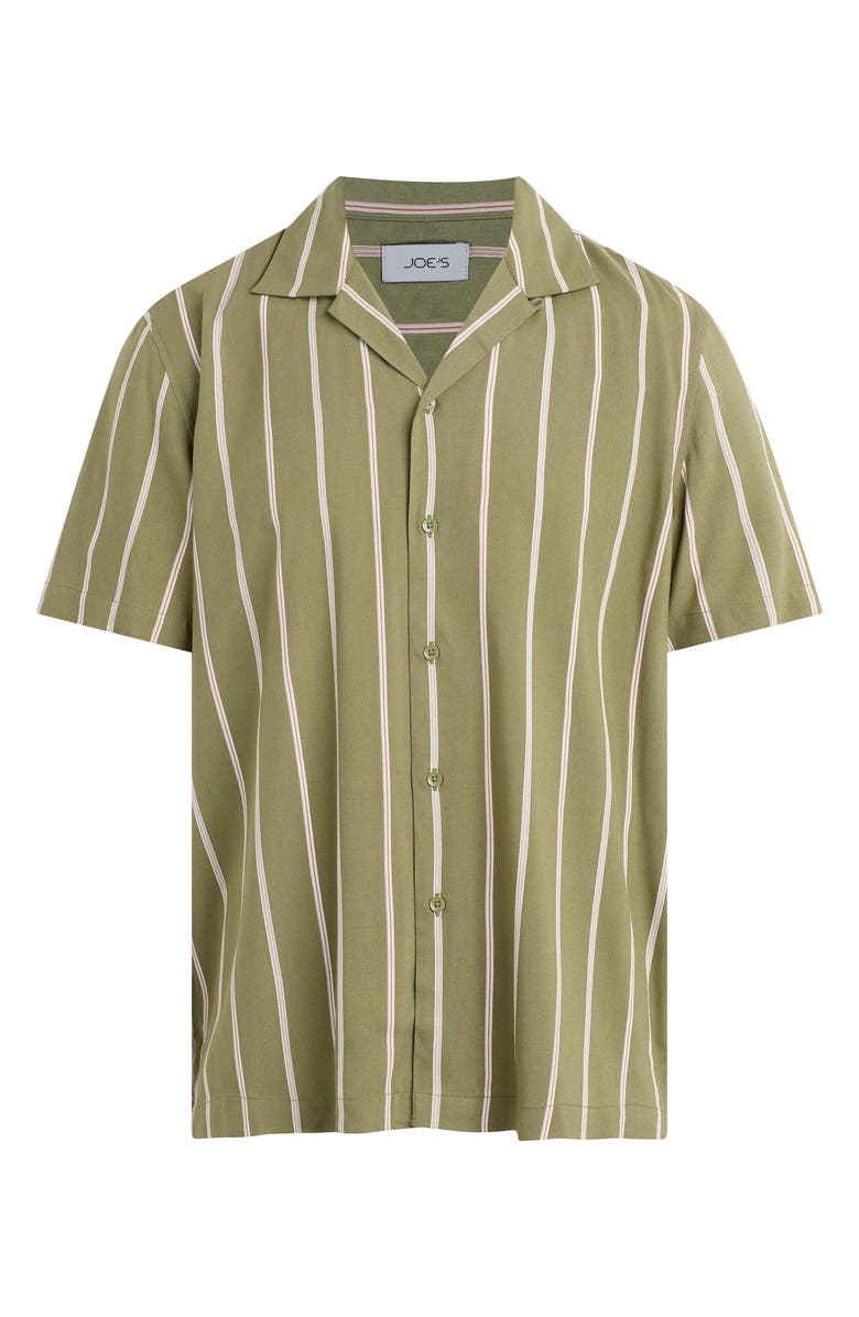 Joe's Stripe Camp Shirt, Alternate, color, Olive Stripe