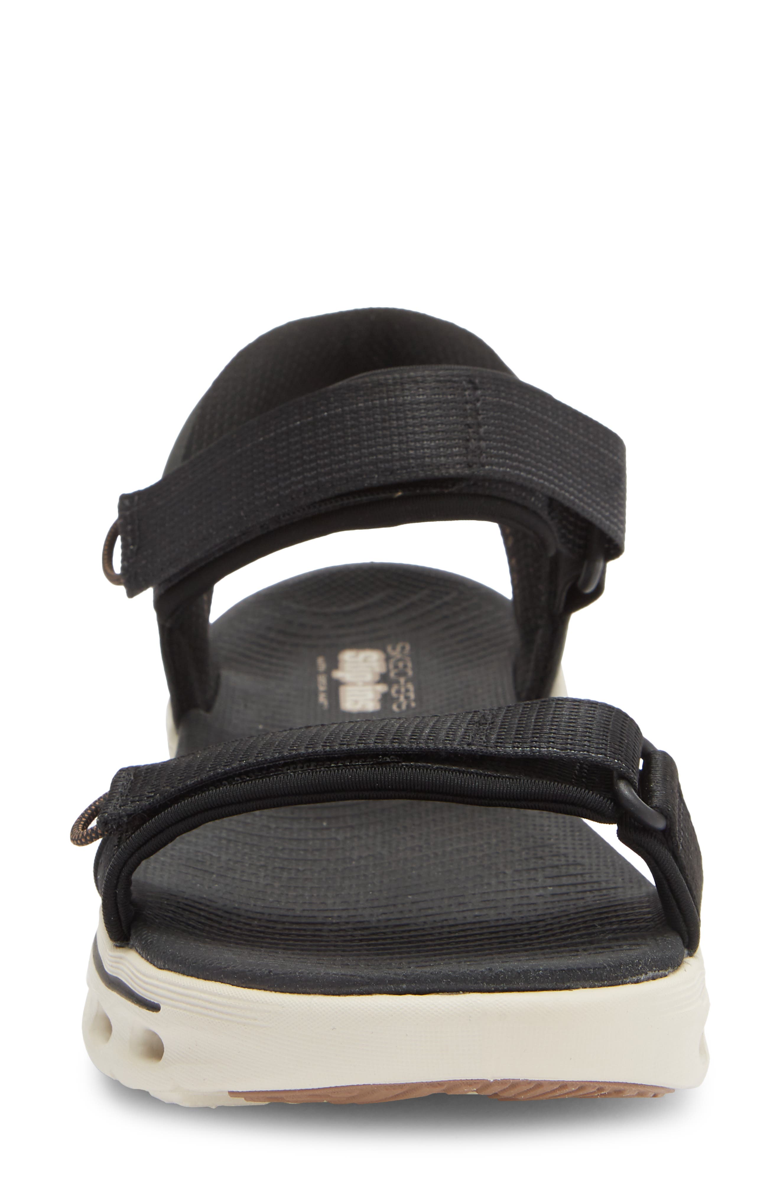 SKECHERS Go Walk Arch Fit Slip-On Sandal, Alternate, color, Black