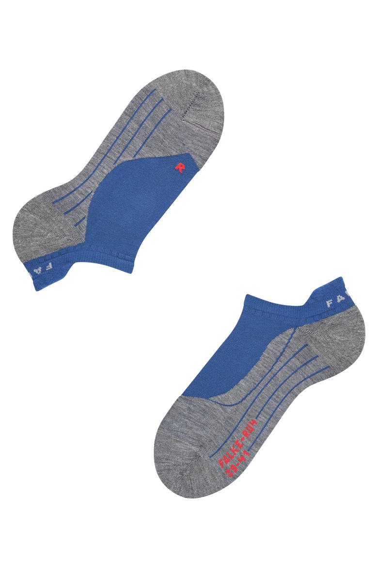 RU4 Endurance No Show Running Socks, Alternate, color, Athletic Blue