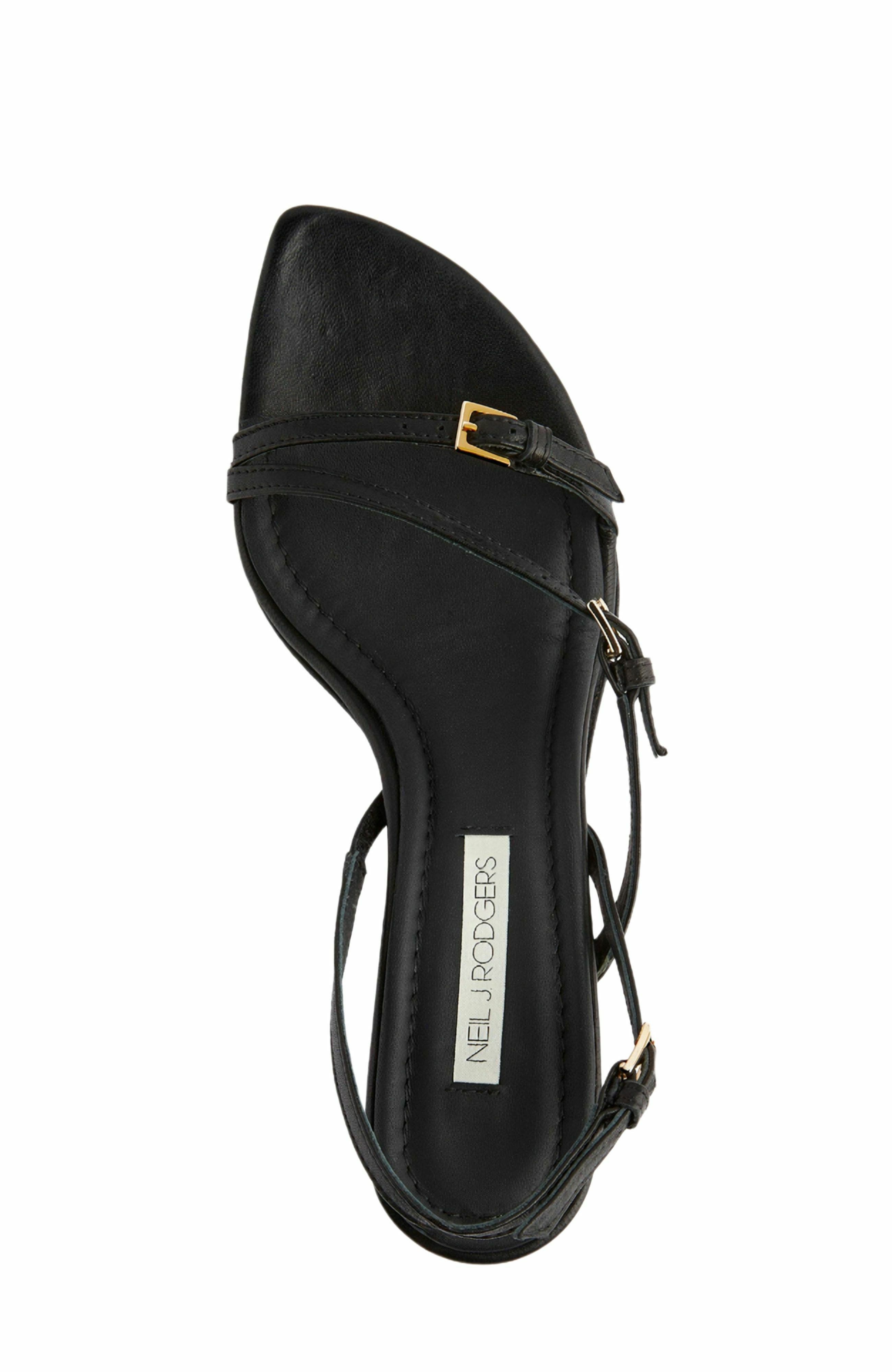 Neil J. Rodgers Janel Sandal, Alternate, color, Black Nappa
