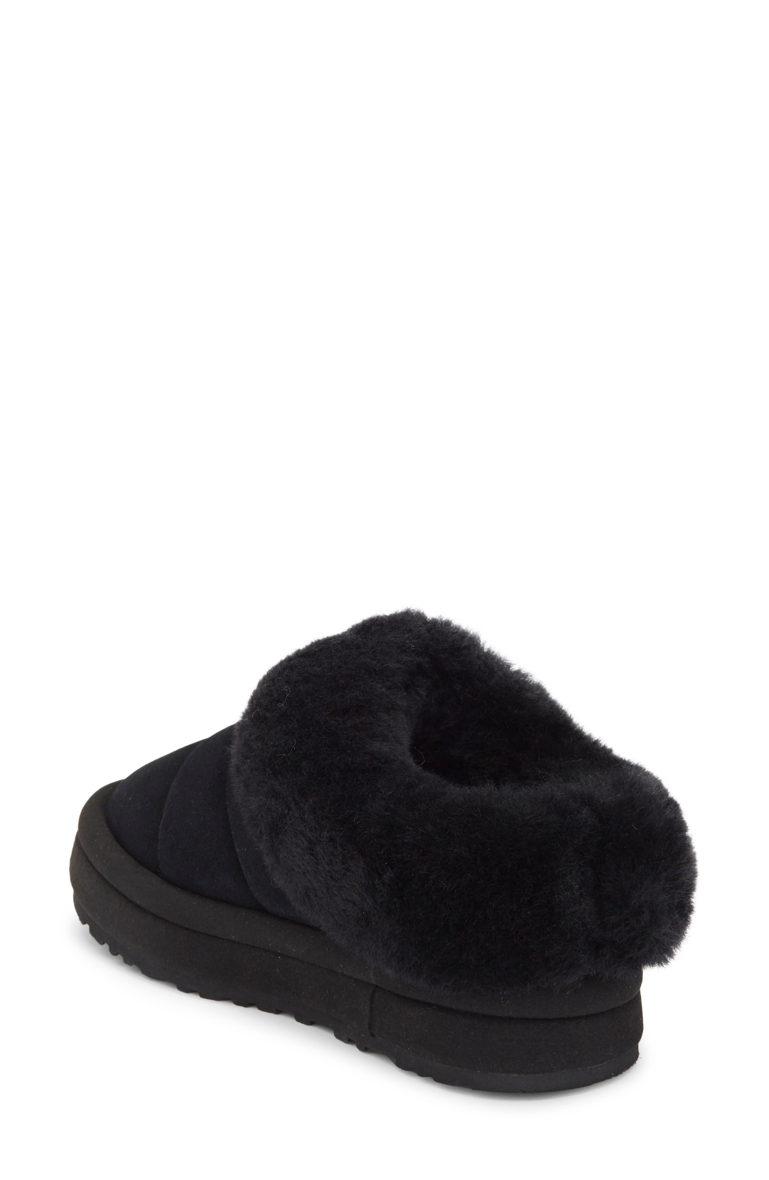 UGG<sup>®</sup> Kids' Tazzlita Faux Fur Clog, Alternate, color, Black
