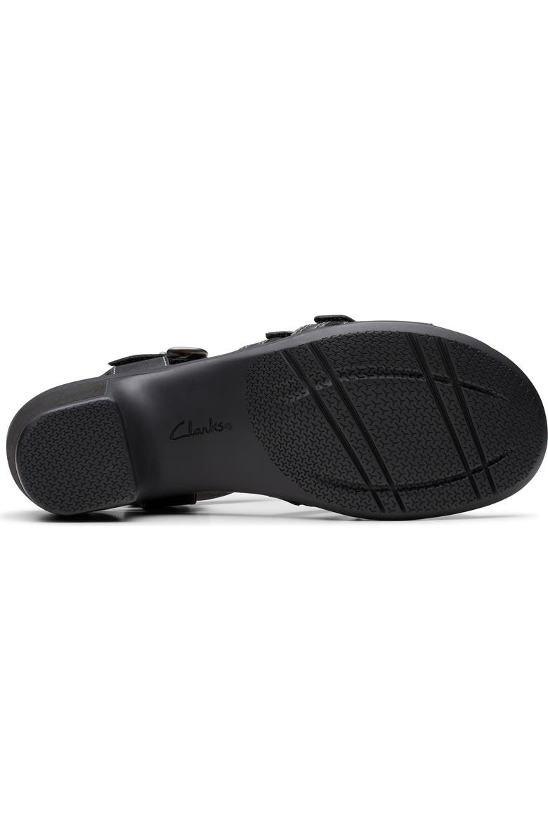 Clarks<sup>®</sup> Emily Rose Sandal, Alternate, color, Black Leather