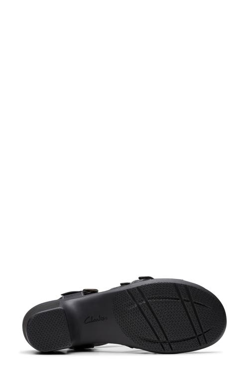 Clarks ® Emily Rose Sandal In Black Leather