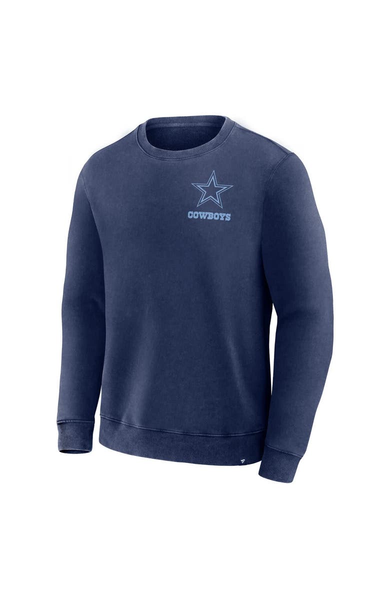 FANATICS Men's Fanatics Navy Dallas Cowboys Deep Route Pullover Sweatshirt, Alternate, color, Navy