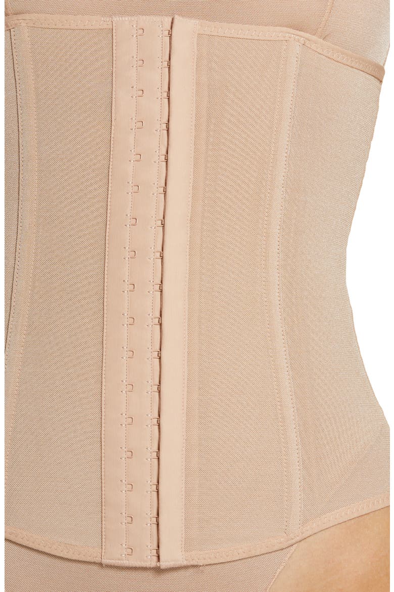 Powermesh Waist Trainer, Alternate, color, CLAY