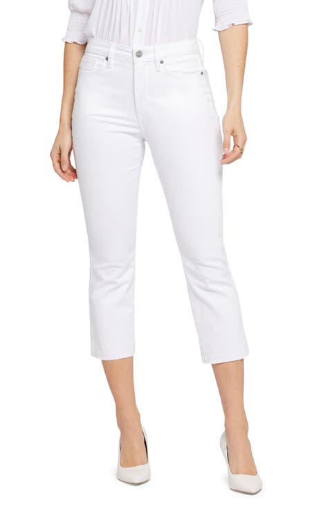 Chloe Frayed Hem Crop Jeans (Petite)